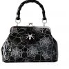 Banned Killian Spiderweb 50's Handbag Black New In
