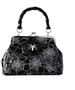 Banned Killian Spiderweb 50's Handbag Black New In