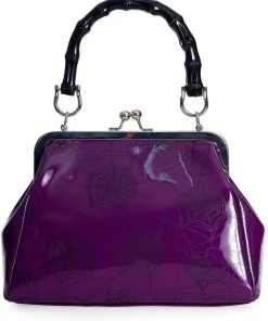 Banned Killian Spiderweb Handbag Purple New In