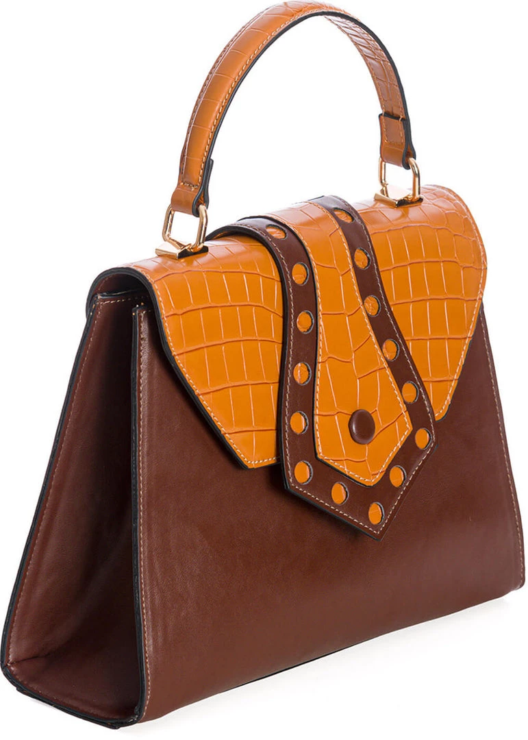 New In Banned Miss Molly Handbag Brown