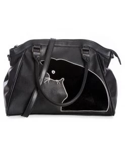 New In Banned Sabrina Cat Handbag Black