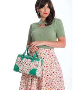 Banned Country Cherry 50's Handbag Green
