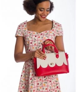 Banned Coquille 40's Handbag Red