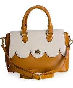 Banned Coquille 40's Handbag Brown New In