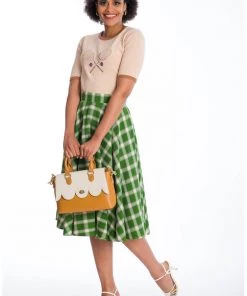 Banned Coquille 40's Handbag Brown New In