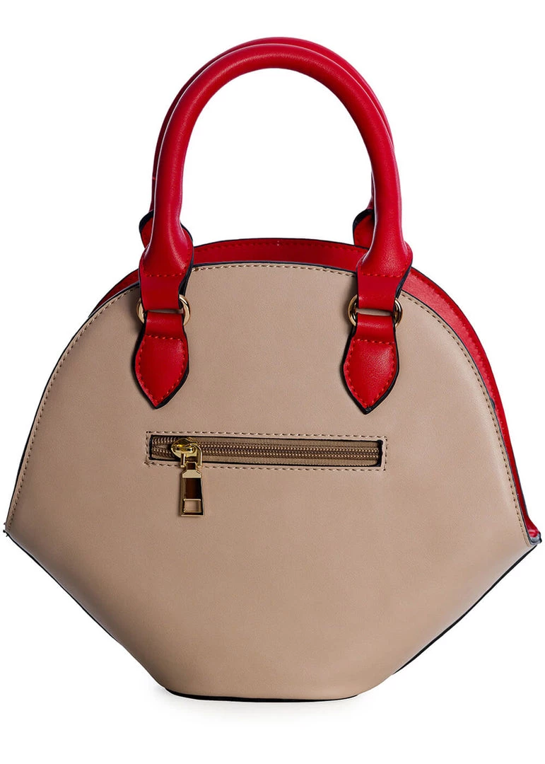 Banned Hot Air Balloon Vixen Globe Handbag Beige