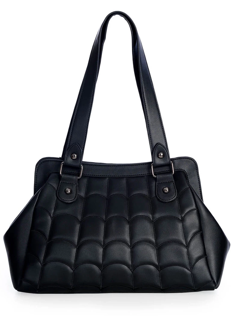 New In Banned Spider Bite Handbag Black