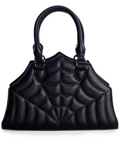 New In Banned Sirin Spiderweb Handbag Black