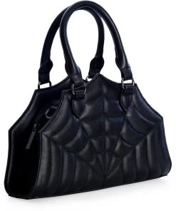 New In Banned Sirin Spiderweb Handbag Black