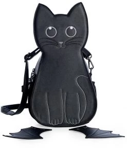 Banned Wendigo Cat Bat Backpack Black New In