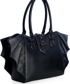 New In Banned Annabella Batwing Shoulderbag Black