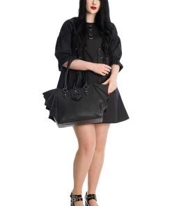 New In Banned Annabella Batwing Shoulderbag Black