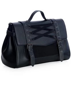 New In Banned Astaroth Corset Bag Black