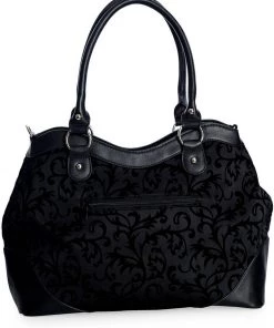 New In Banned Ishtar Skeleton Rose Bag Black