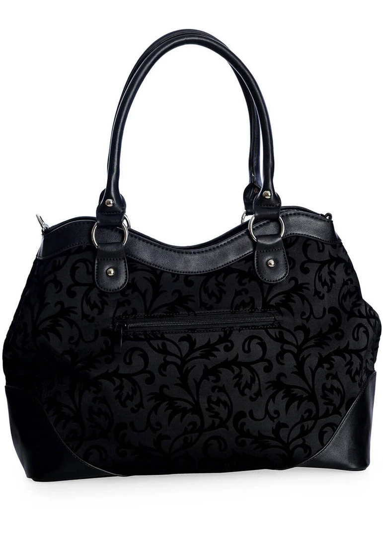 New In Banned Ishtar Skeleton Rose Bag Black