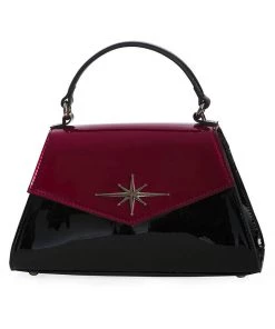 New In Banned Dance The Night Away Handbag Burgundy
