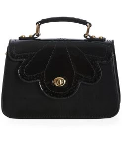 Banned Scalloped Handbag Black New In