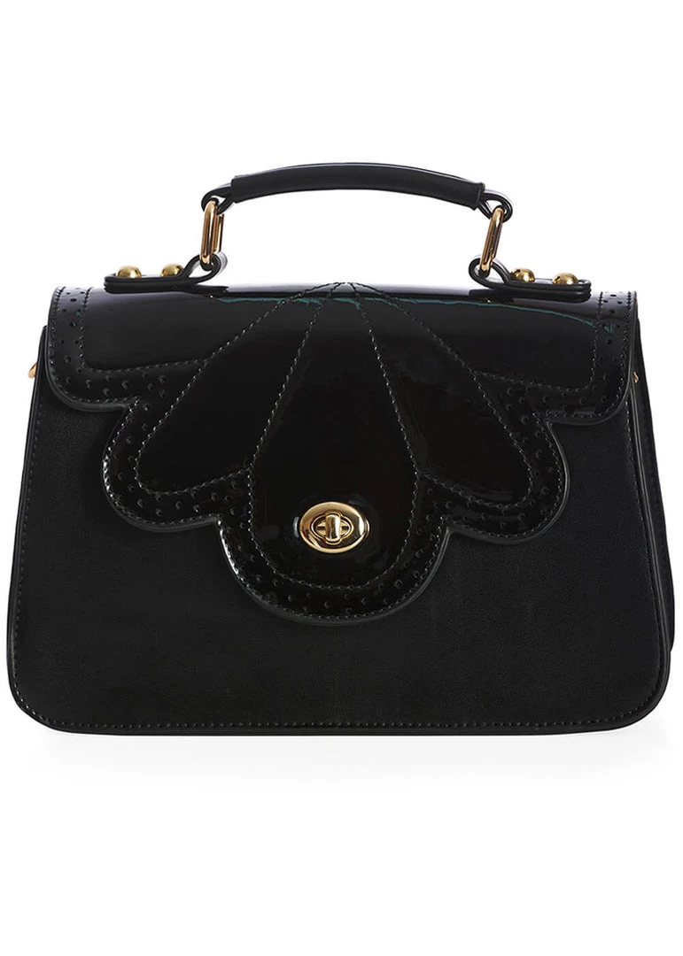 Banned Scalloped Handbag Black New In