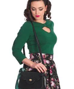 Banned Scalloped Handbag Black New In