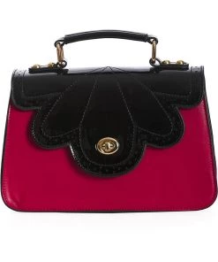 Banned Scalloped Handbag Red New In