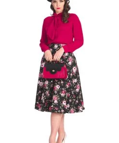 Banned Scalloped Handbag Red New In