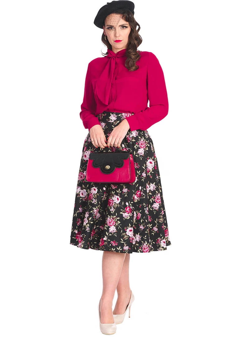 Banned Scalloped Handbag Red New In