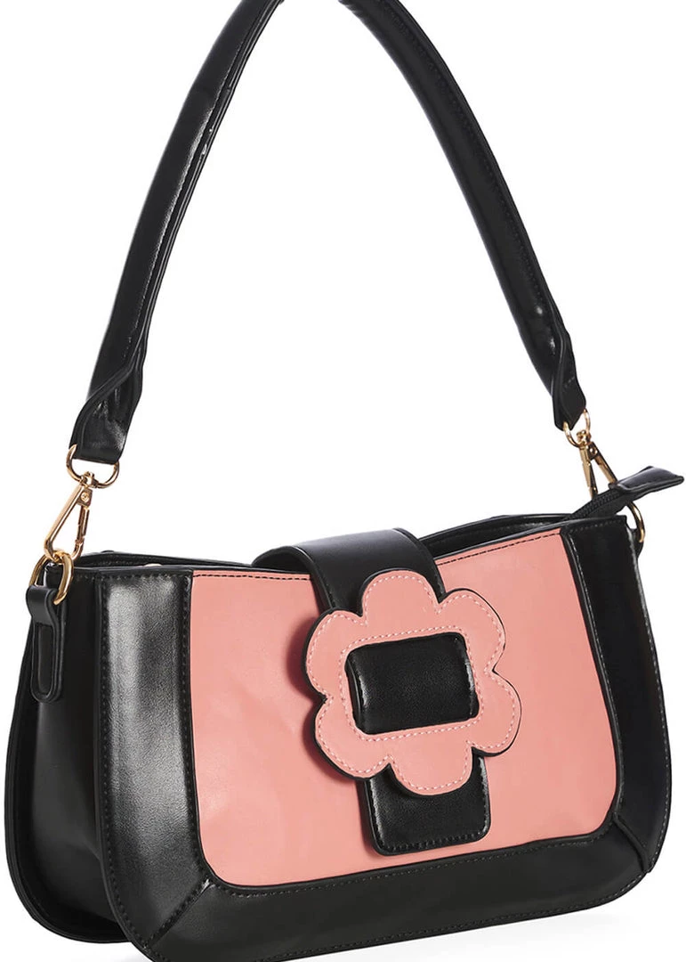 New In Banned Evening Primrose 60's Baguette Bag Pink