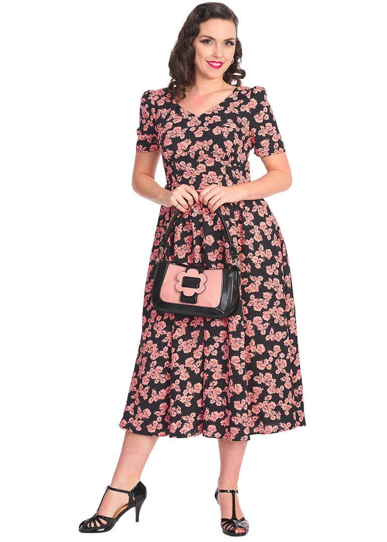 New In Banned Evening Primrose 60's Baguette Bag Pink