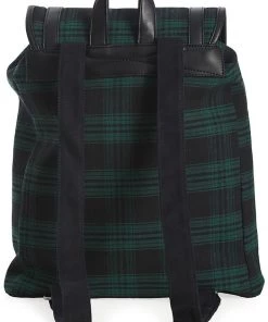 Banned Yami Check Backpack Green