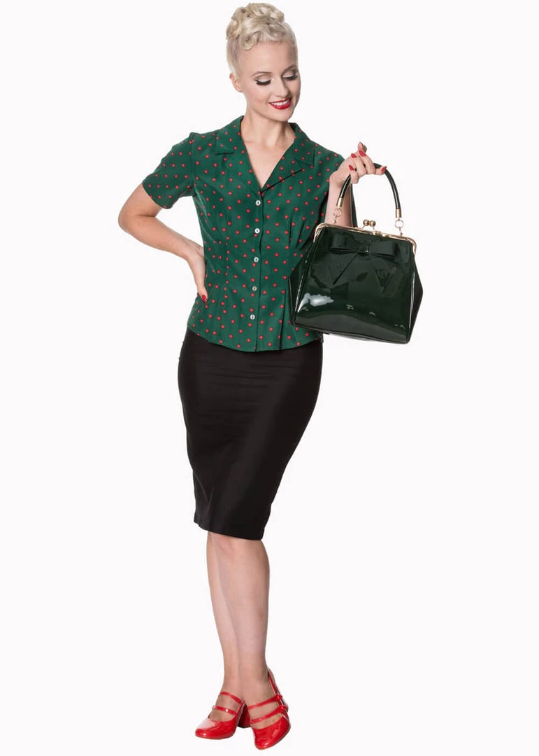 Banned American Vintage 50's Handbag Green New In