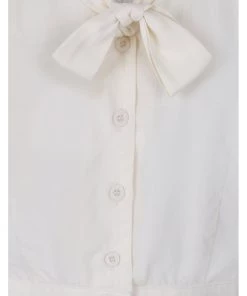 New In Banned Pussy 40's Crop Top Cream