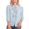 Banned Bunny Hop 40's Blouse Blue New In
