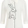 Banned Bunny Hop 40's Blouse White New In