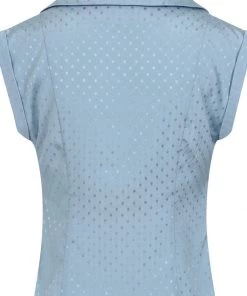 Banned Afternoon Tea Spot 40's Blouse Blue