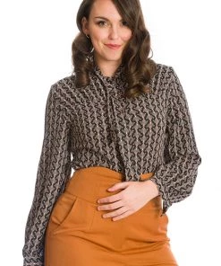 Banned Gatsby 40's Blouse Black