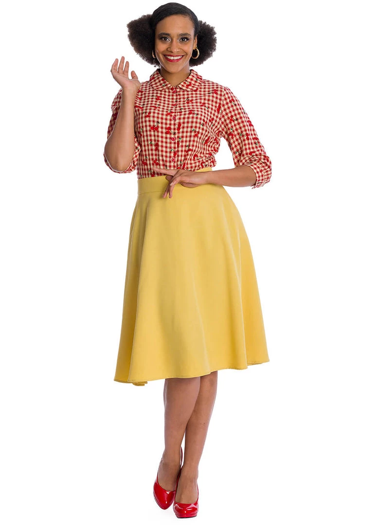 Banned Cherry Amore 40's Blouse Red New In