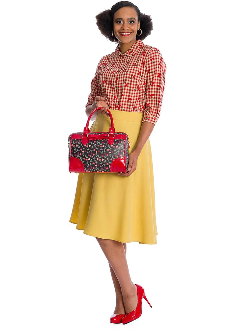 Banned Cherry Amore 40's Blouse Red New In