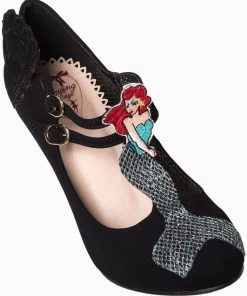 Banned Stella Starlight Mermaid Pumps Zwart