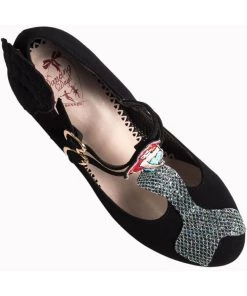 Banned Stella Starlight Mermaid Pumps Zwart