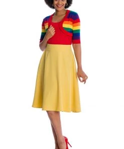 New In Banned Love Wins Rainbow 50's Bolero Multicolour