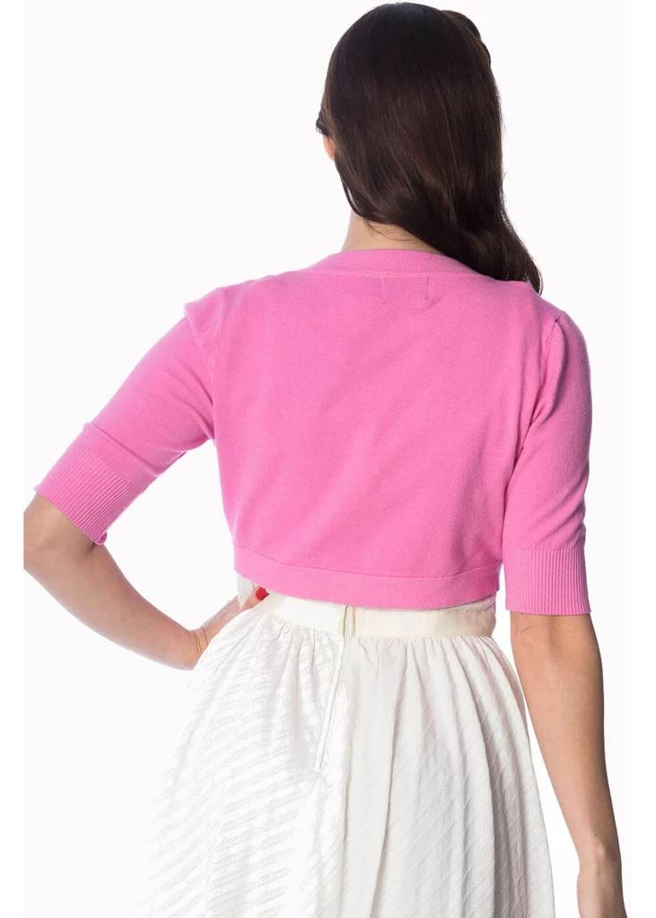 New In Banned Hudson 50's Bolero Bright Pink
