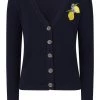 Banned Lemon 50's Cardigan Navy Blue New In