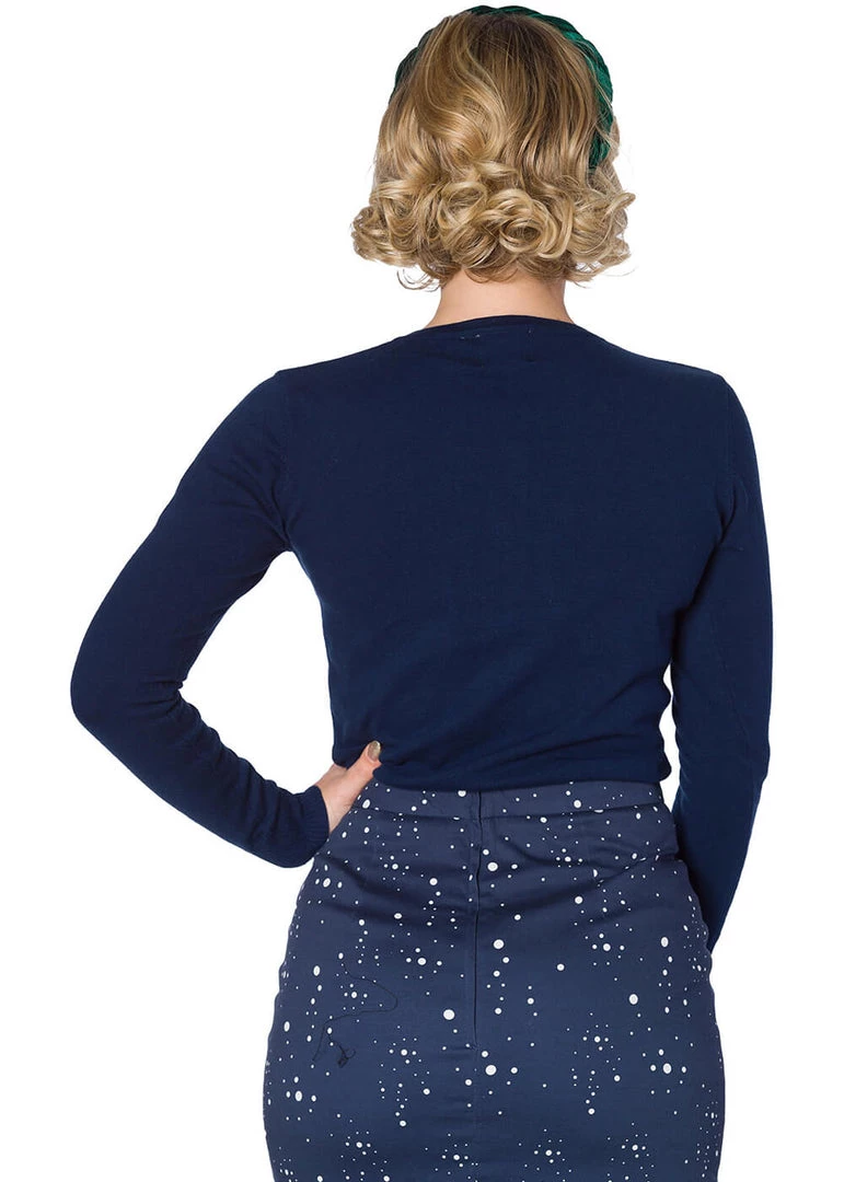 New In Banned Christmas Town 40's Cardigan Blue