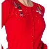 New In Banned Christmas Town 40's Cardigan Red