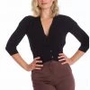New In Banned Cutie 40's Cardigan Black