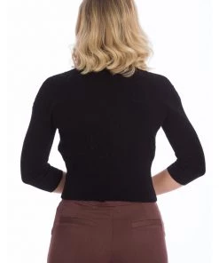 New In Banned Cutie 40's Cardigan Black