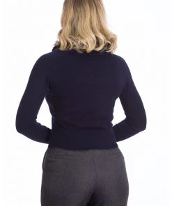 New In Banned Bow Dreaming 40's Cardigan Blue