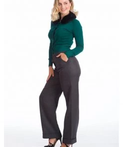 New In Banned Bow Dreaming 40's Cardigan Green