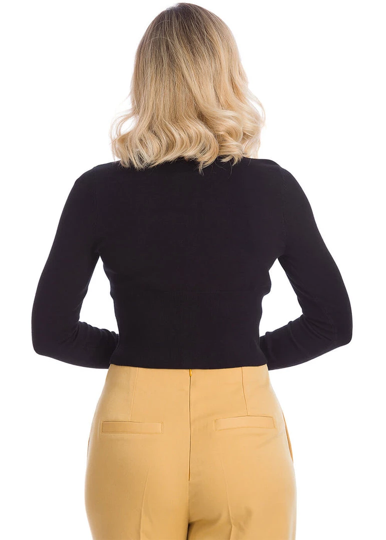 Banned Rainbow Days Ahead 60's Cardigan Black New In