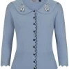 Banned Bunny Hop 40's Cardigan Blue New In
